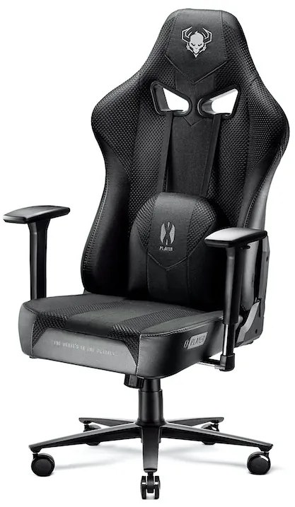 Látkové herné kreslo Diablo X-Player 2.0 Normal Size: čierne Diablochairs