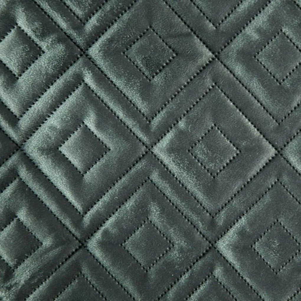 Dekorstudio Zamatový prehoz na posteľ NHA-04 v tmavomätovej farbe 220x240cm