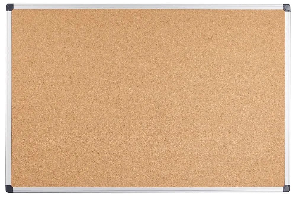 Korková nástenka 90 x 60 cm, hliník