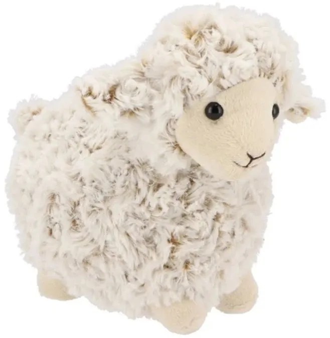 Béžová plyšová ovečka - 10*15*19 cm
