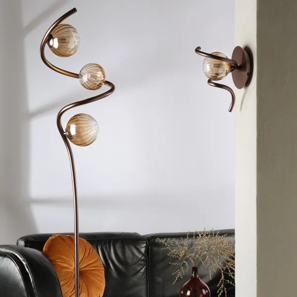 ONLI - Stojacia lampa FRIDA 3xG9/10W/230V medená