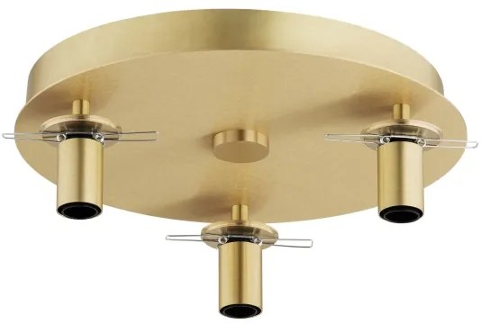 Argon 6308 - Stropné svietidlo PALOMA 3xE14/7W/230V zlatá/čierna