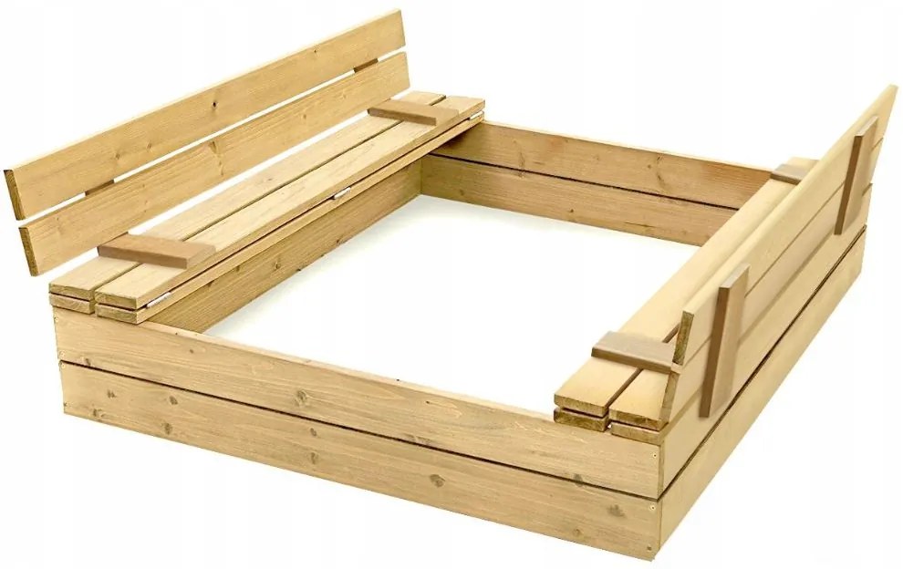 Bestent Pieskovisko s lavičkami 120cm + krycia plachta + agrotextília