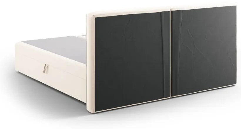 Krémová boxspring posteľ s úložným priestorom 180x200 cm Arendal – Cosmopolitan Design