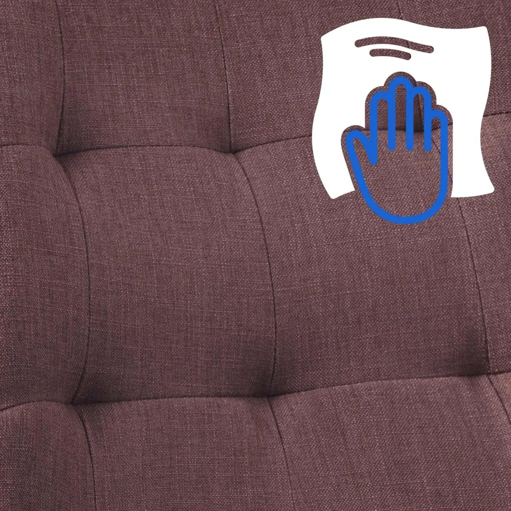 Jedálenská stolička Merna - látka - Hnedá