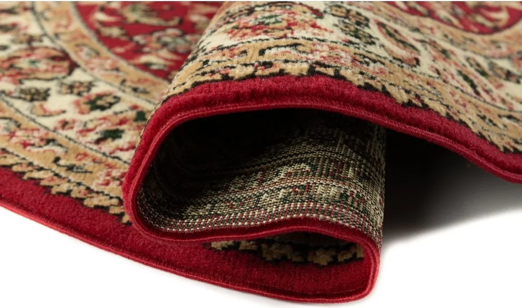 TA Koberec F740A ČERVENÉ ATLASOVÉ KOLESO Rozmer: 140x140 cm