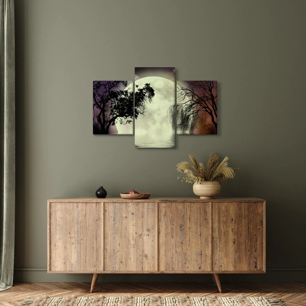 Obraz - Spln nad hladinou (90x60 cm)