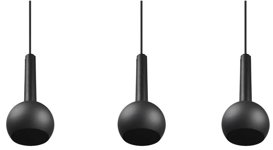 Čierne závesné svietidlo Ciliana – CINQUE