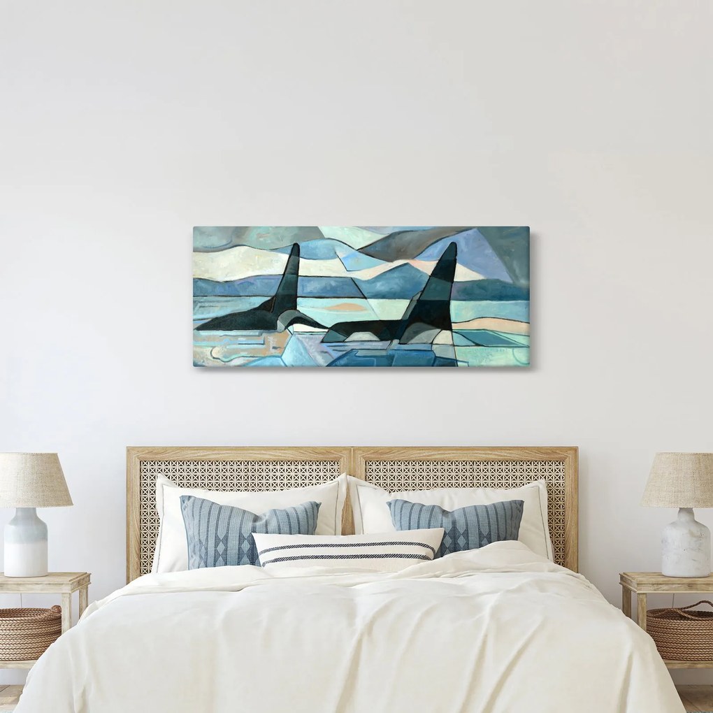 Obraz - Kosatky (120x50 cm)