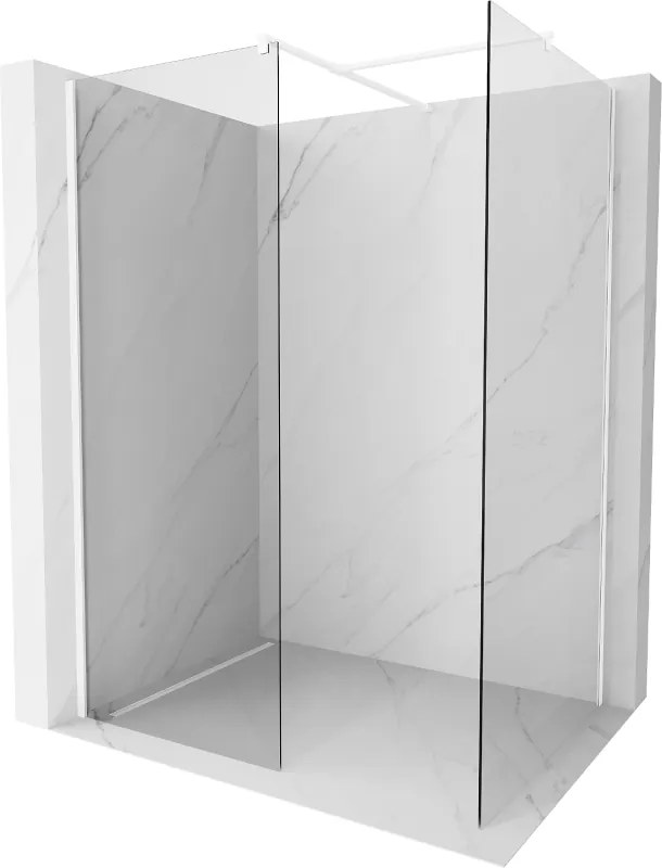 Mexen Kioto sprchová stena Walk-in 145 x 110 cm, transparentná, biela - 800-145-202-20-00-110