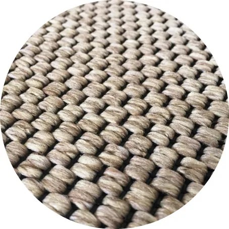 Vopi koberce Kusový koberec Nature světle béžový kulatý - 400x400 (průměr) kruh cm