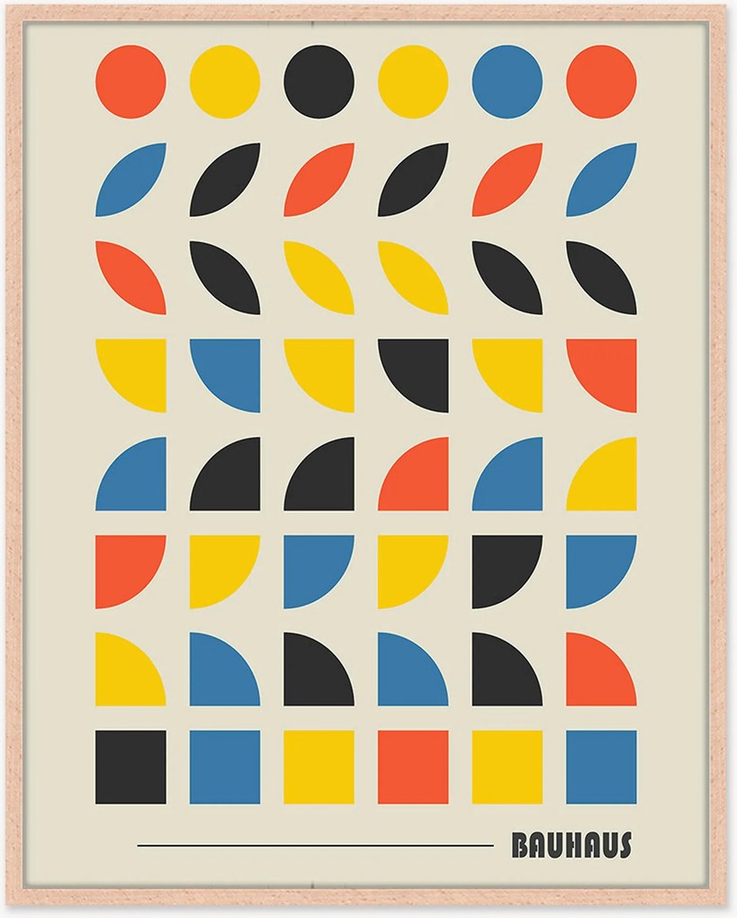 Nástenná dekorácia v ráme Bauhaus Pieces