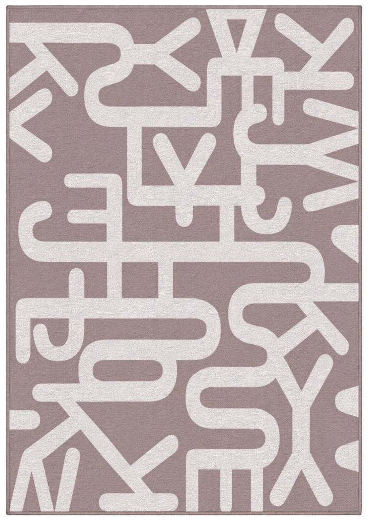 GDmats koberce Dizajnový kusový koberec Letters od Jindřicha Lípy - 200x290 cm