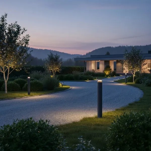 Ideal Lux - LED Vonkajšia lampa BOEING LED/14W/230V 100 cm IP65 antracit