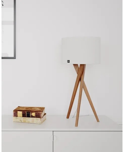 ByRydens 4002720-6002 - Stolová lampa VEGA 1xE27/8W/230V biela/dub