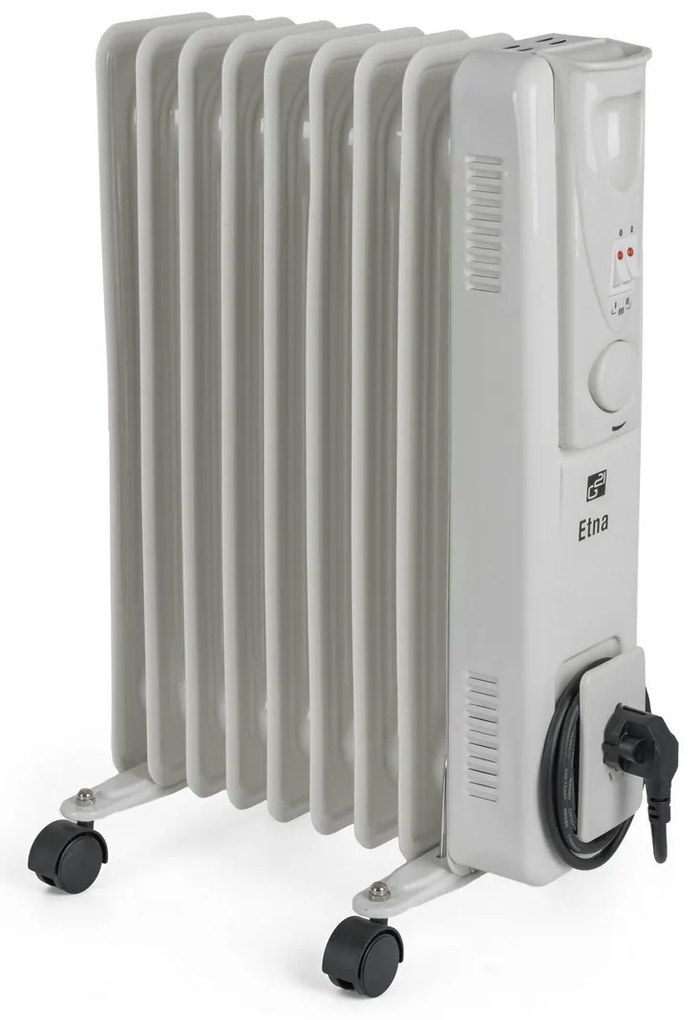 G21 Etna olejový radiátor, 9 rebier, 2000 W, biely