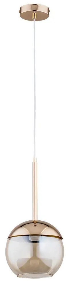 Luster na lanku VOLDA 1xE27/60W/230V mosadz