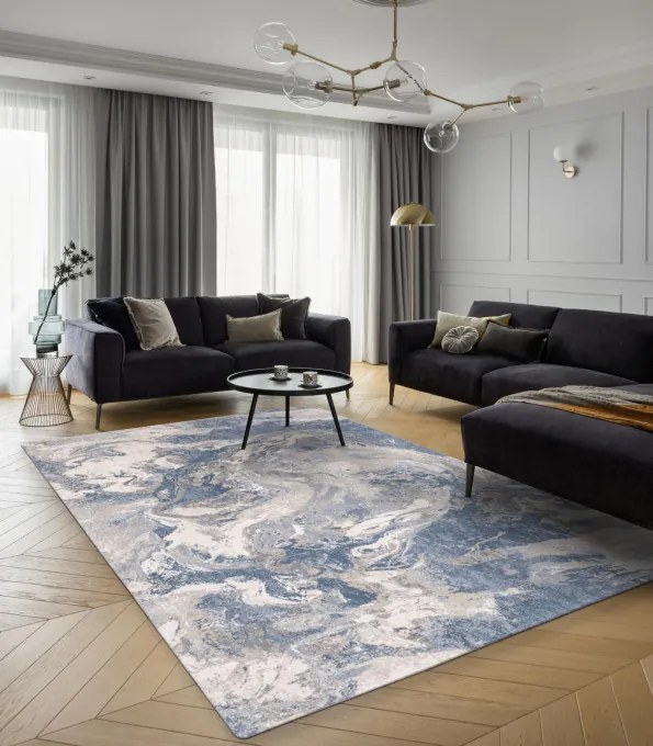 Koberec Agnella CALISIA Bavi - svetlomodrý