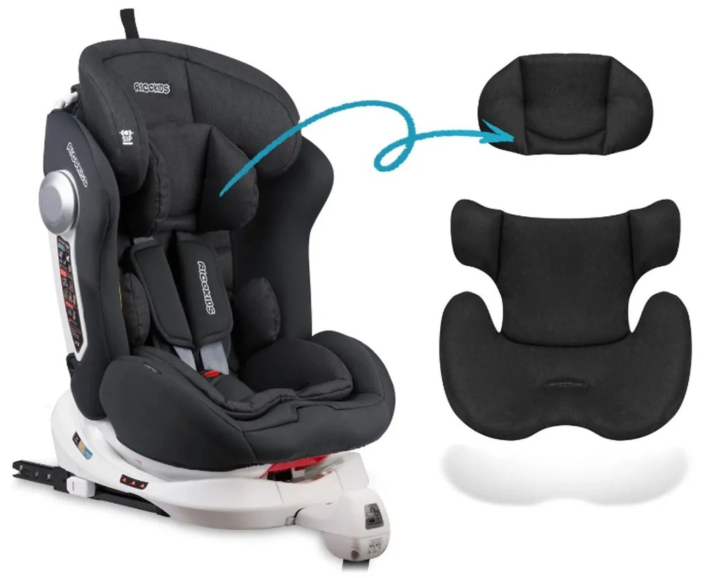 Otočná autosedačka Stigo - čierna | ISOFIX