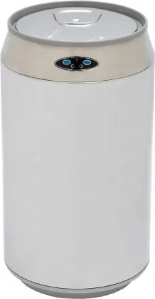 Bezdotykový odpadkový kôš 9l nápojová plechovka biela