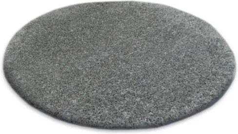 3kraft Okrúhly koberec SHAGGY Narin sivý