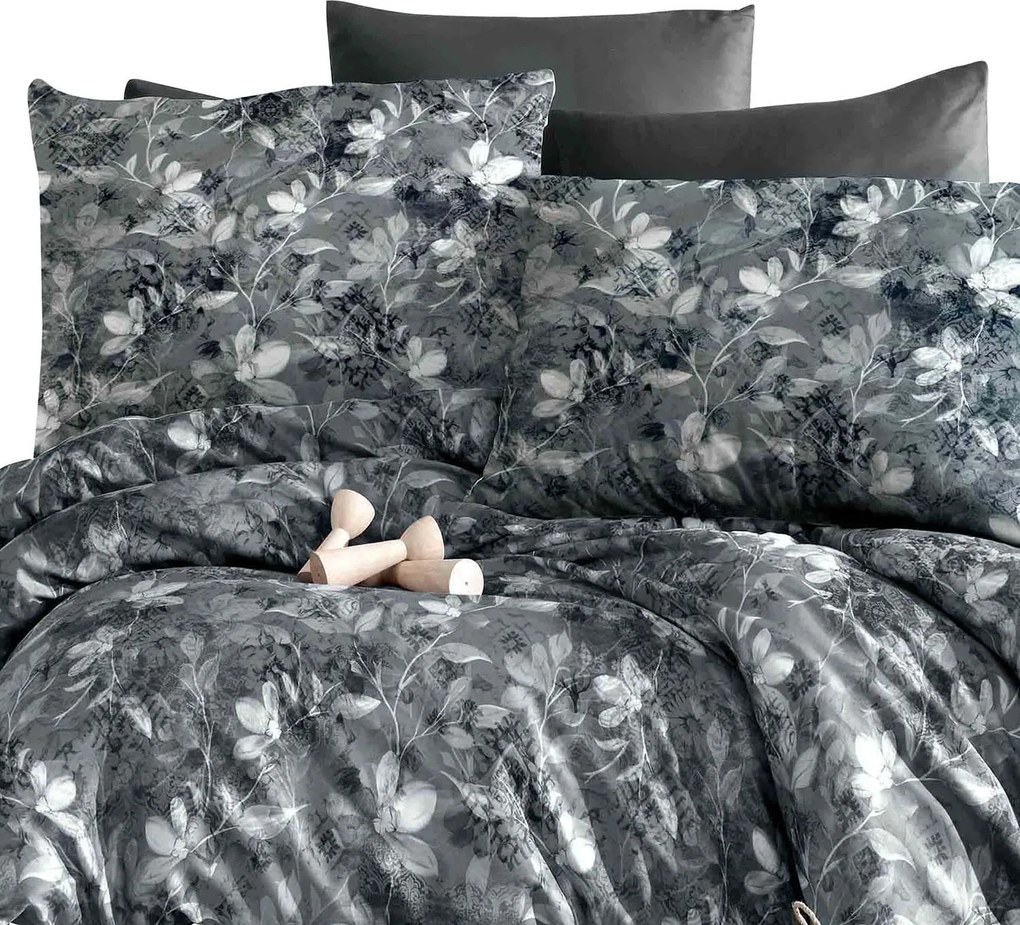 SATÉNOVÉ OBLIEČKY LUXURY LIBERA 200X220 CM, 2KS 70X80 CM KVETY