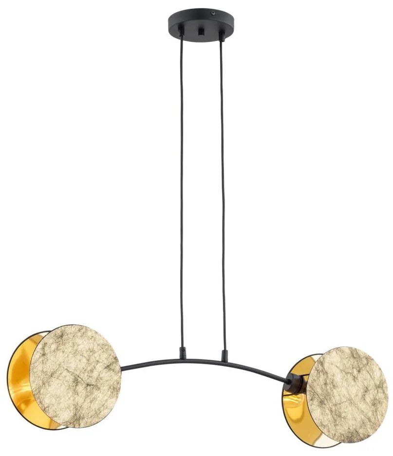 Luster na lanku MOTIF 2xE14/10W/230V zlatá