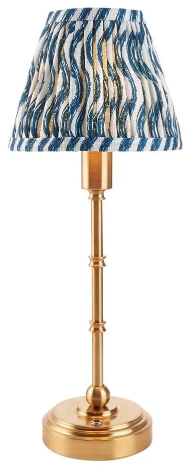 Endon 114796 - LED Stm. nabíjacia stolná lampa BURLEY LED/1,5W/5V mosadz/modrá