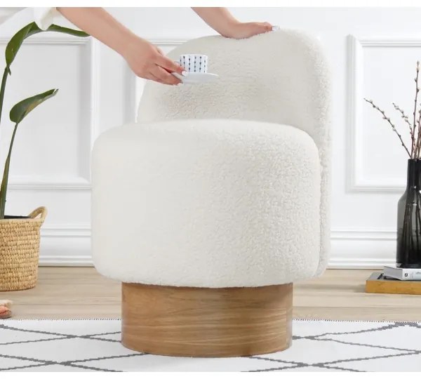 Detské kresielko RIKI 40x47 cm biele