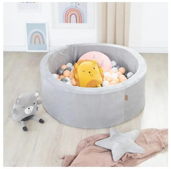 roba Loptičkový bazén, bronzový + Loptičky do bazéna, béžové, 100 kusov (800011643)