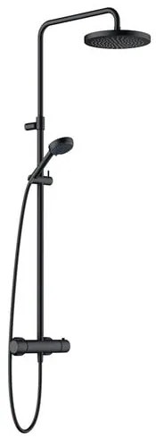 Kludi Logo sprchový systém s termostatickou batériou čierna matná 6808239-00