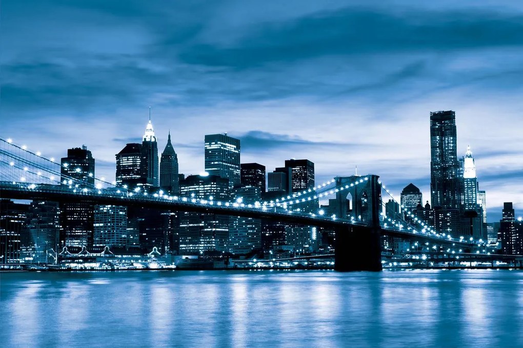 Fototapeta - New York Brooklyn Bridge City (152,5x104 cm)