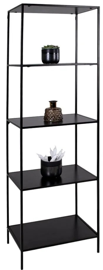 Čierna knižnica House Nordic Vita Shelf, 51 x 170 m