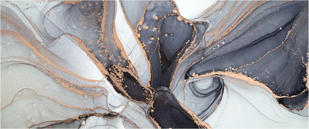 Obraz - Šedý mramor (120x50 cm)