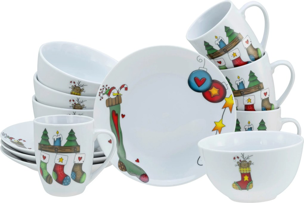 XXXLutz RAŇAJKOVÁ SÚPRAVA Luna Socken 12-dielne Creatable - Jedálenské sety - 007768046901