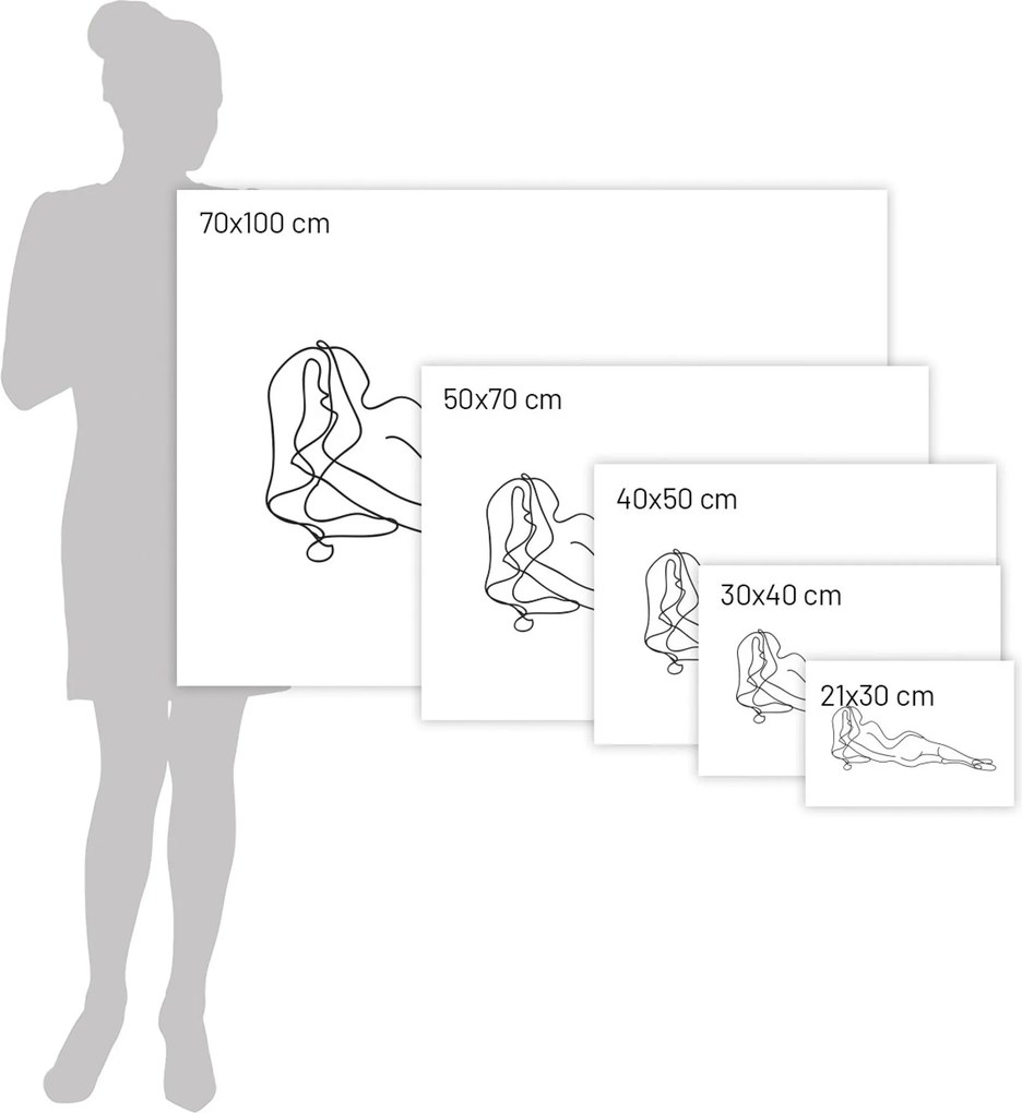 Plagát Figure Line III