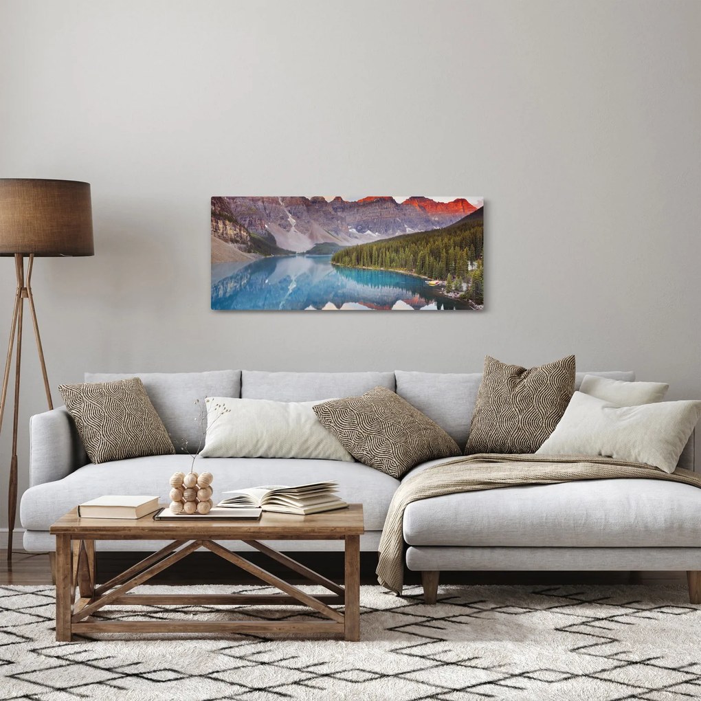Obraz - Horská kanadská krajina (120x50 cm)