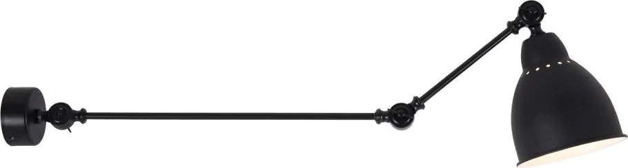 Brilagi - Nástenná lampa QUILL 1xE27/40W/230V 83 cm čierna