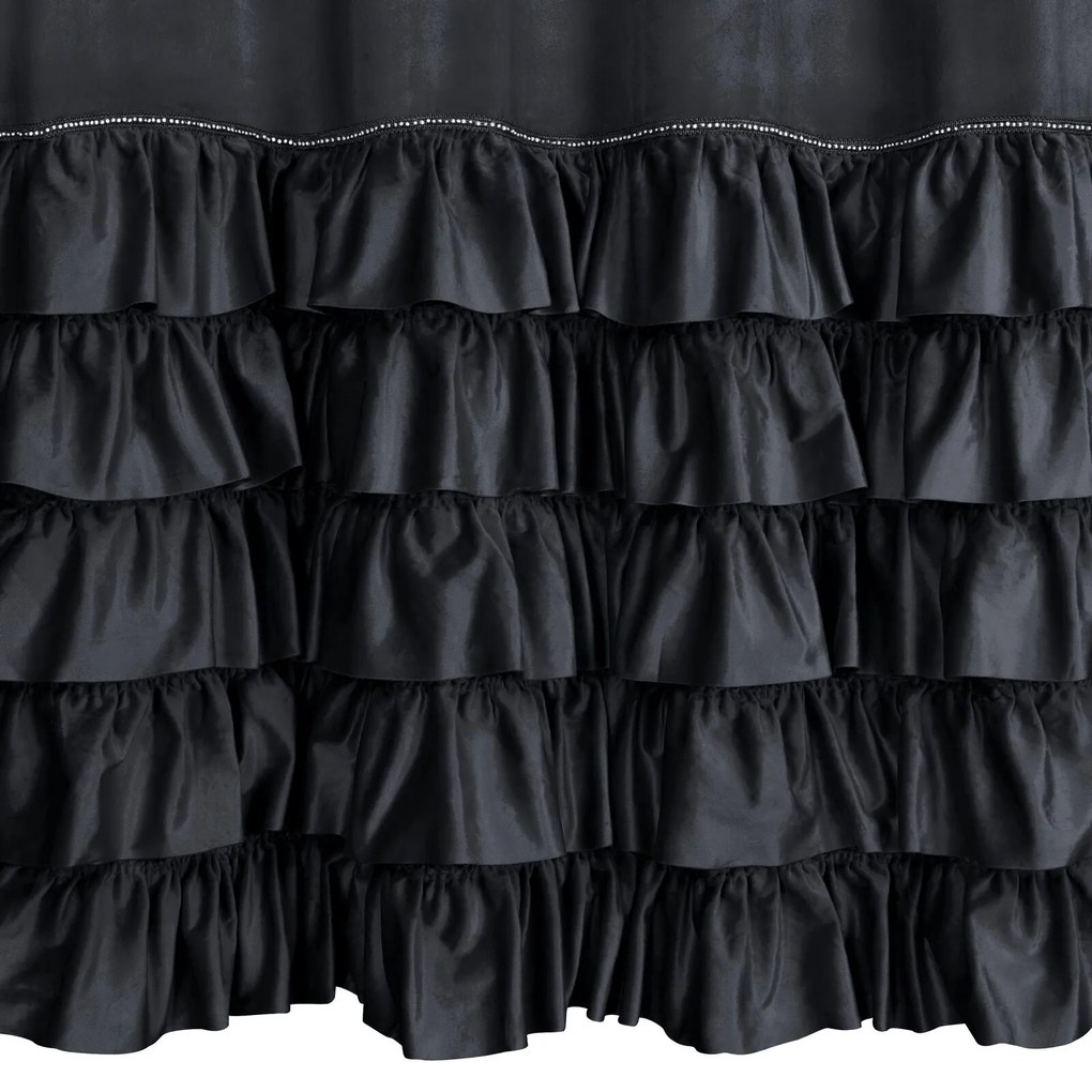 ZATEMŇOVACÍ ZÁVES NA PÁSKE CARLI 140X270 CM ČIERNA