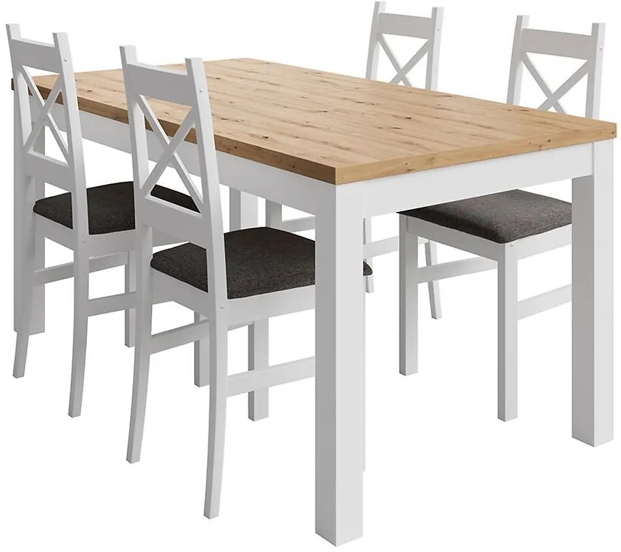 Jedálenská zostava Agal artisan/biela