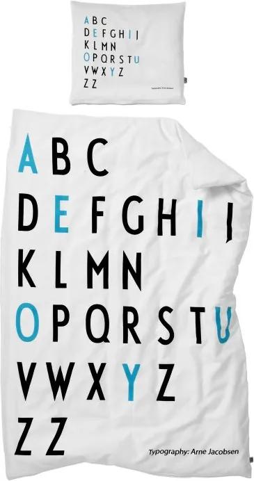 DESIGN LETTERS Obliečky Baby Letters Turquoise 70x100