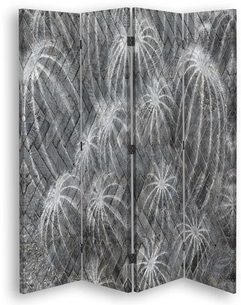 Gario Paraván Kaktusový abstrakt Rozmery: 145 x 170 cm, Prevedenie: Klasický paraván