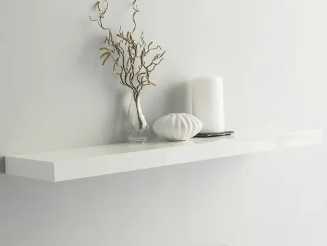 Polica na stenu Shelvy 80 cm, biela lesk%