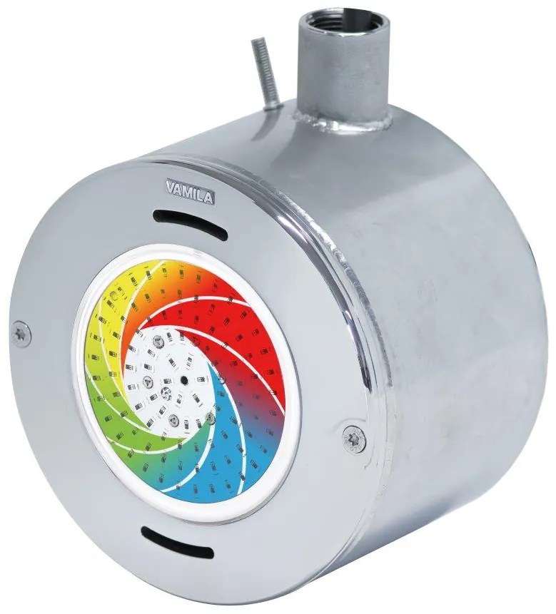 VA LED svetlo z nerezovej ocele - "MIDSI" - 6W, RGB, pre fóliové bazény
