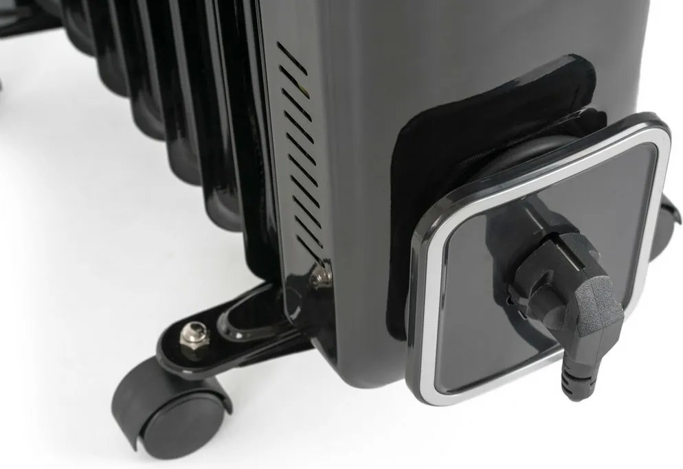 G21 Olejový radiátor Bromo, 9 rebier, 2000 W, čierna, M