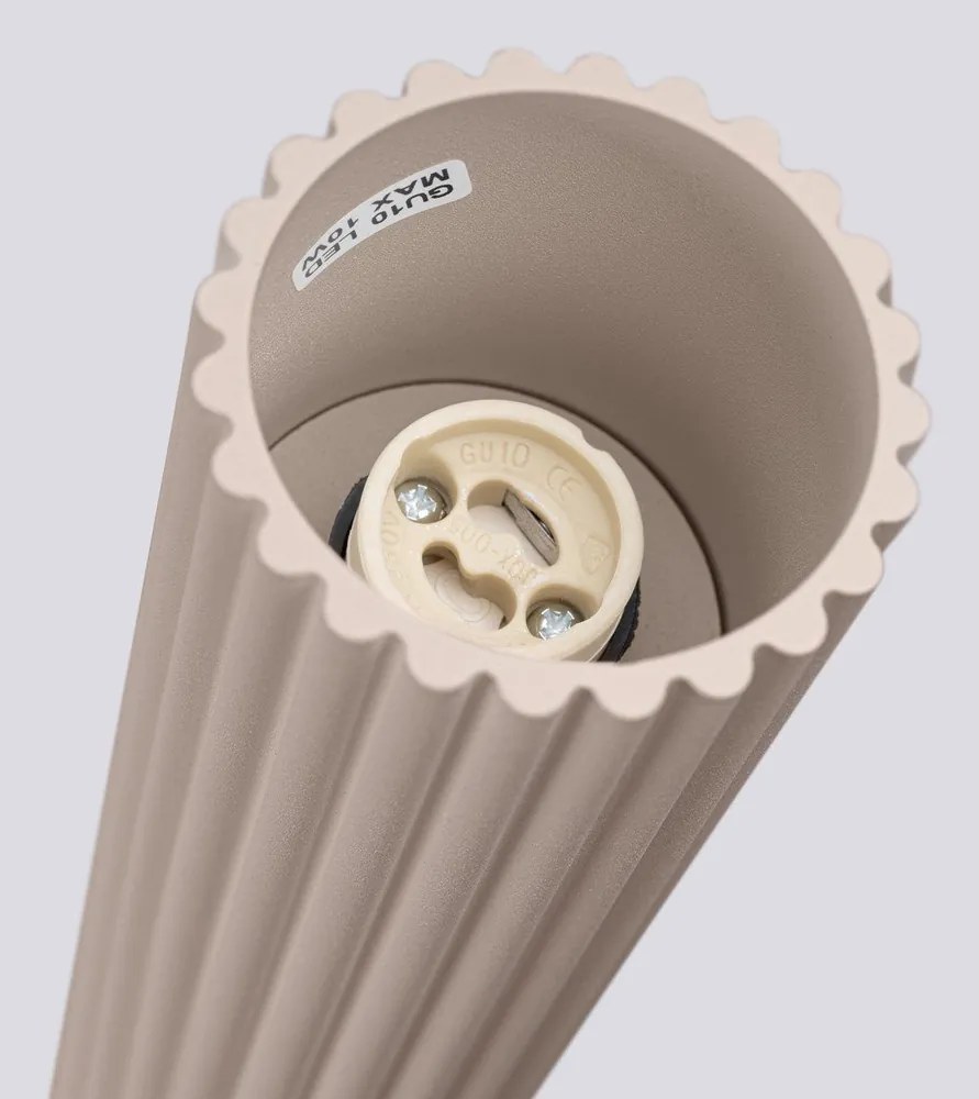 Taupe kovové bodové svietidlo Gleam – Sollux