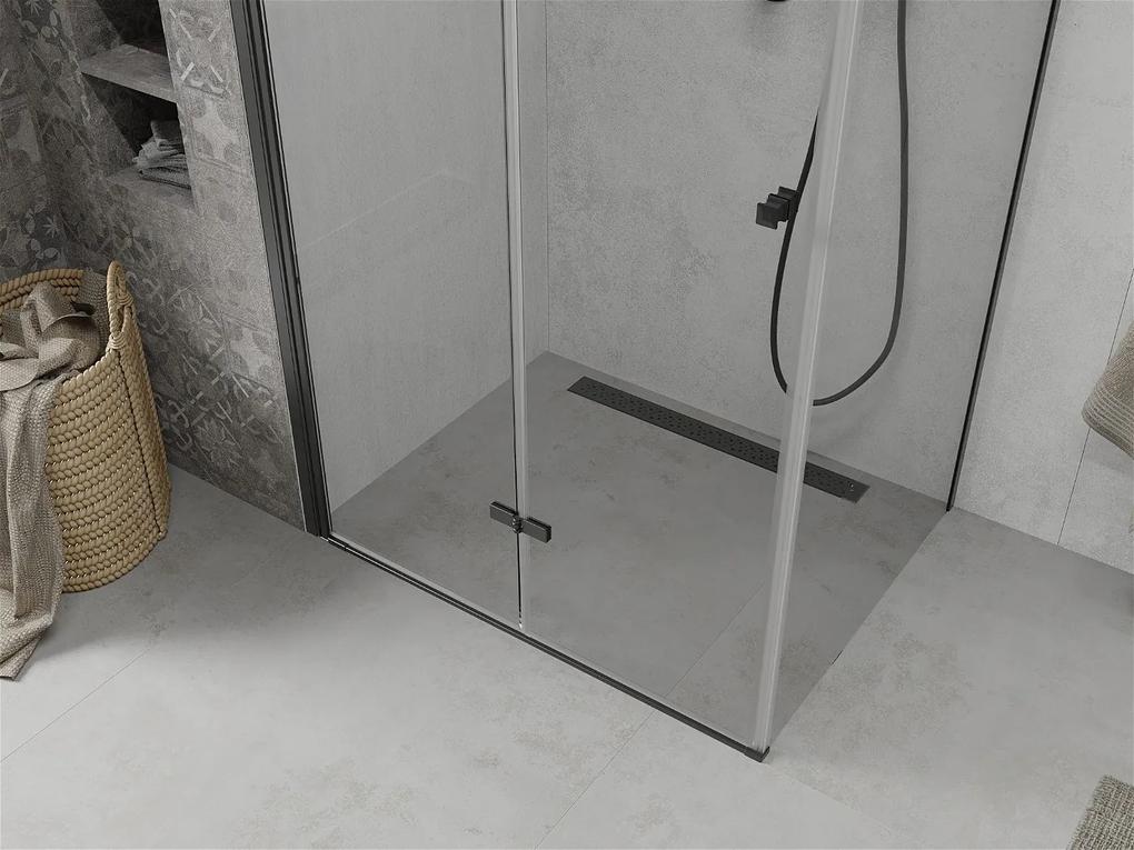 Mexen Lima sprchovací kút, 120x110 cm, priehľadná, čierna, 856-120-110-70-00