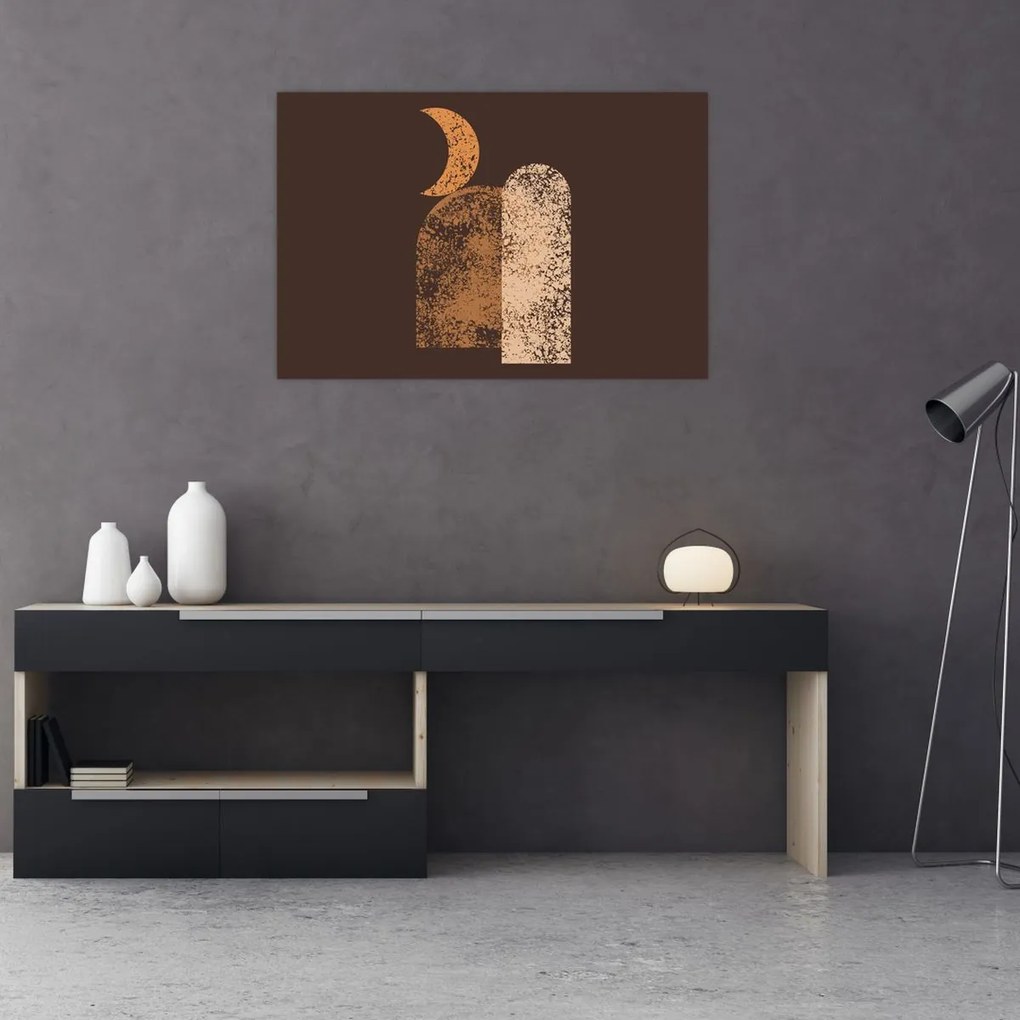 Obraz - Oranžové oblúky N⁰2 (90x60 cm)