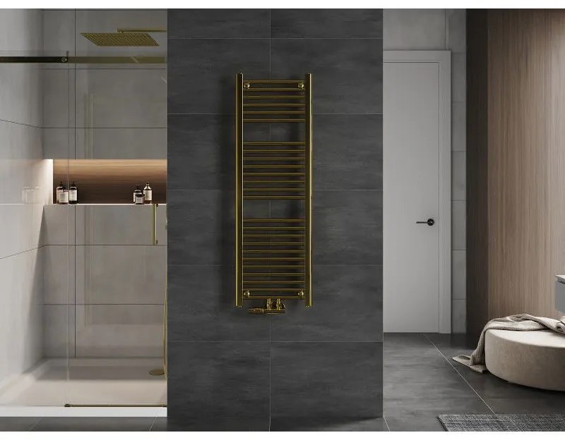 Mexen Mars, vykurovacie teleso 1200x400 mm, 346 W, zlatá lesklá, W110-1200-400-00-50