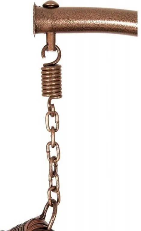 Hnedé závesné kreslo KOKON